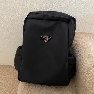 90s black Prada Backpack